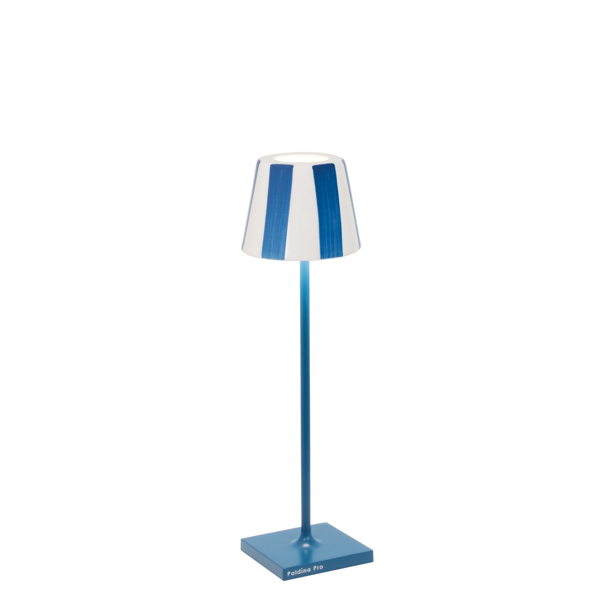Zafferano America LD0490KC3 Poldina Pro Micro Lido en bleu Capri \/rayures bleu clair
