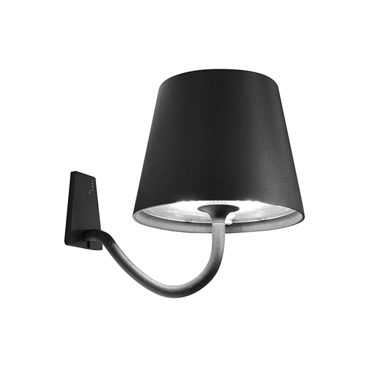 Zafferano America LD0688N4 Poldina Pro Wall Magnetic with Mounting Bracket in Dark Gray