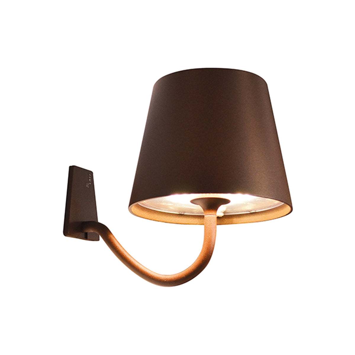 Zafferano America LD0688R4 Poldina Pro Wall Magnetic with Mounting Bracket in Rust