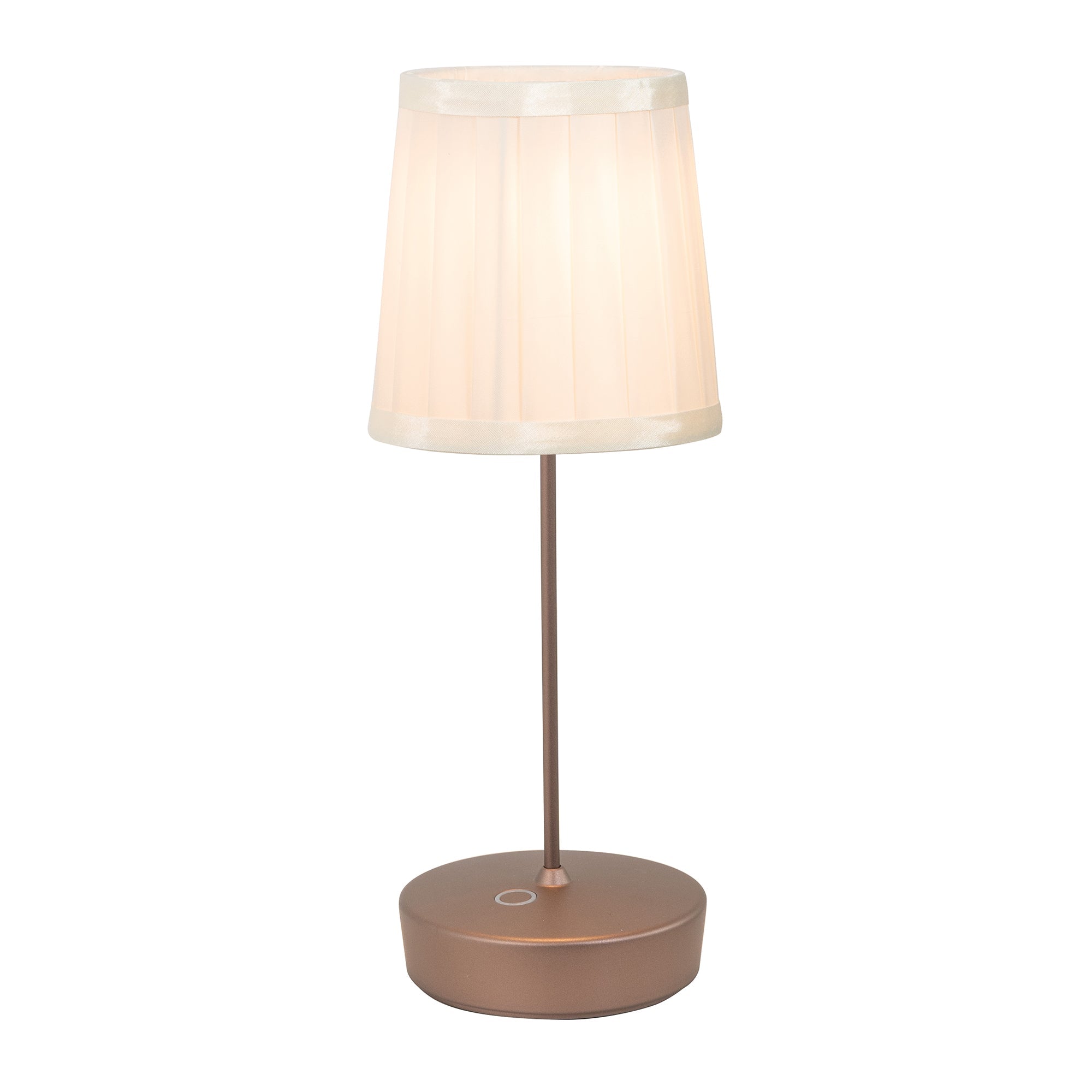 Abat-jour plissé ivoire Swap Pro LD2146W3 de Zafferano America, finition bronze