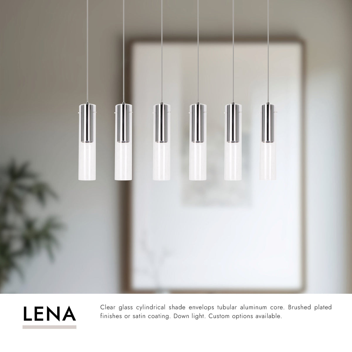 Kuzco Lighting MP21703BK-06 Lena LED Multi Suspension en noir