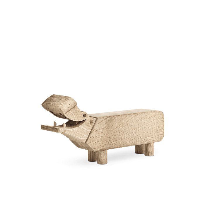 Kay Bojesen 39542 Hippo Wooden Figurine in Oak
