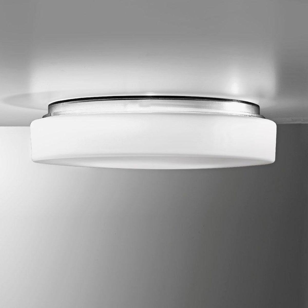Zafferano America LL8761NE Drum Wall / Ceiling Light in Matte Opal
