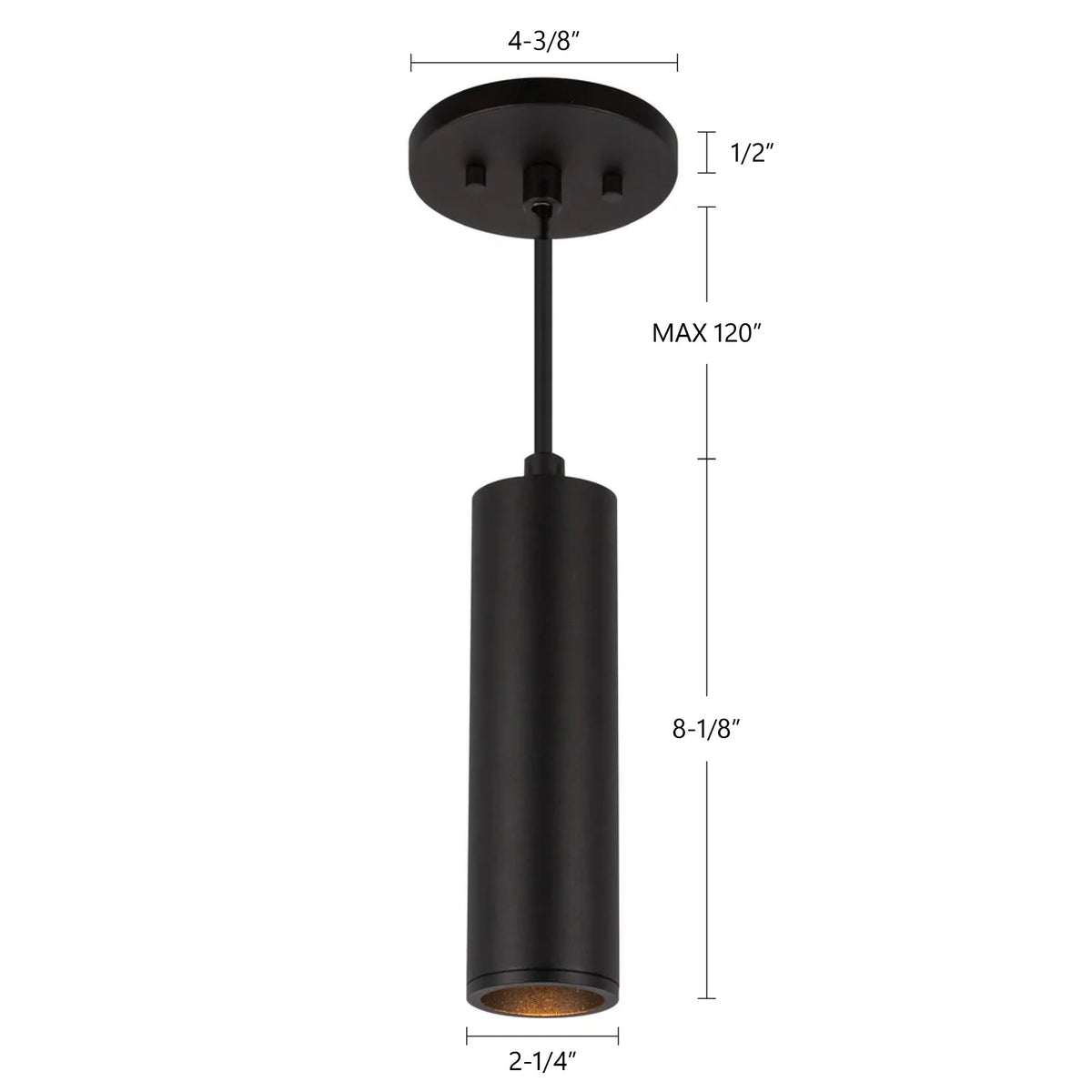 Kuzco Lighting LD2-PD08W10-3036-BK-UNV-010 Lorna LED Pendant in Black