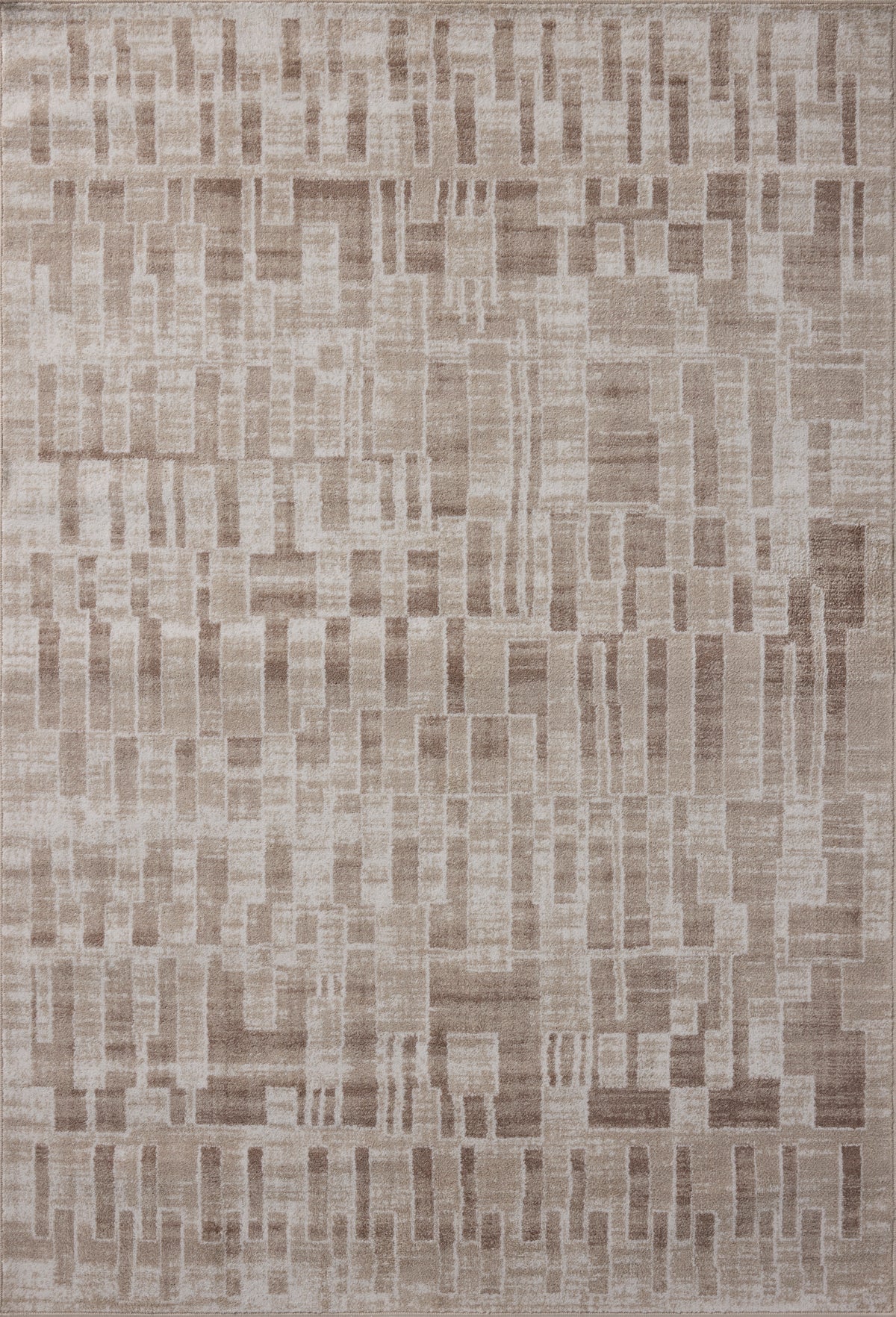 Loloi Rugs LUNELUN-02IVMSH Lune LUN-02 Ivory / Mushroom Area Rug in Ivory / Mushroom