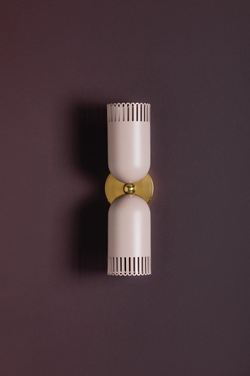 Mitzi H884102-AGB/SPG Liba Wall Sconce in Soft Peignoir