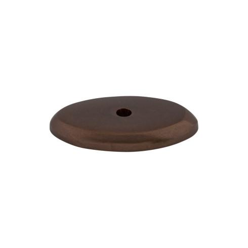 Top Knobs - M1438 - Aspen Oval Backplate  - Aspen - Mahogany Bronze