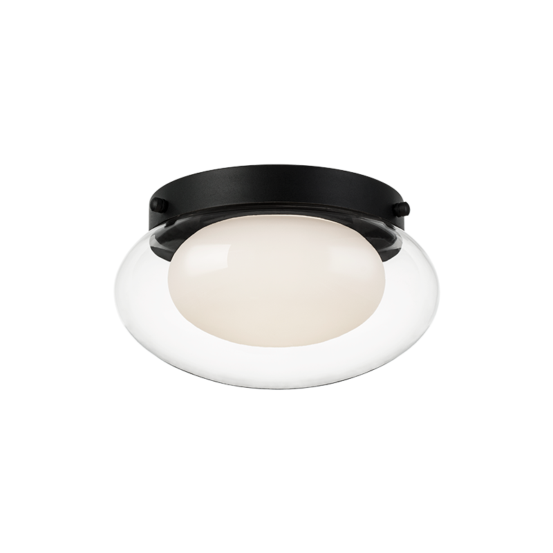 Matteo Lighting M15701MB Caspian LED Flush Mount in Matte Black