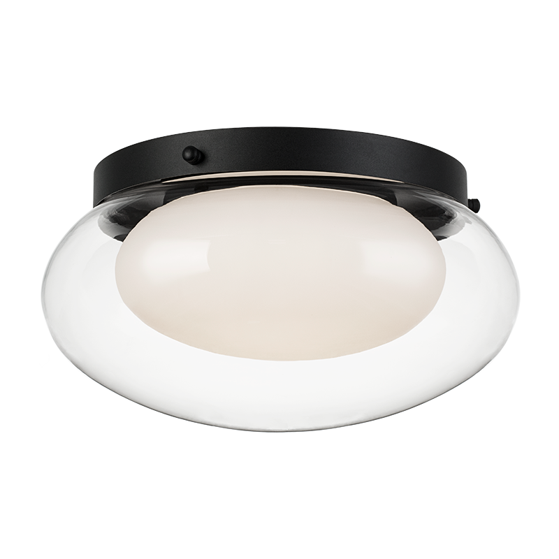 Matteo Lighting M15703MB Caspian LED Flush Mount in Matte Black