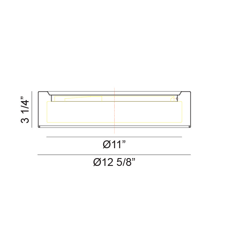Matteo Lighting M16613WH Ezra LED Flush Mount in White
