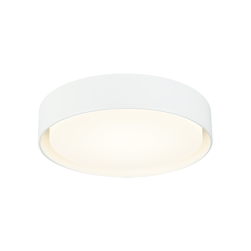 Matteo Lighting M16616WH Ezra LED Flush Mount in White