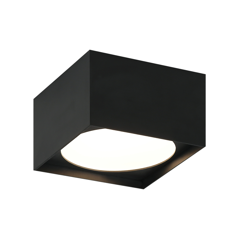 Éclairage extérieur carré LED Matteo Lighting M17111MB Vespa Plafonnier en noir mat