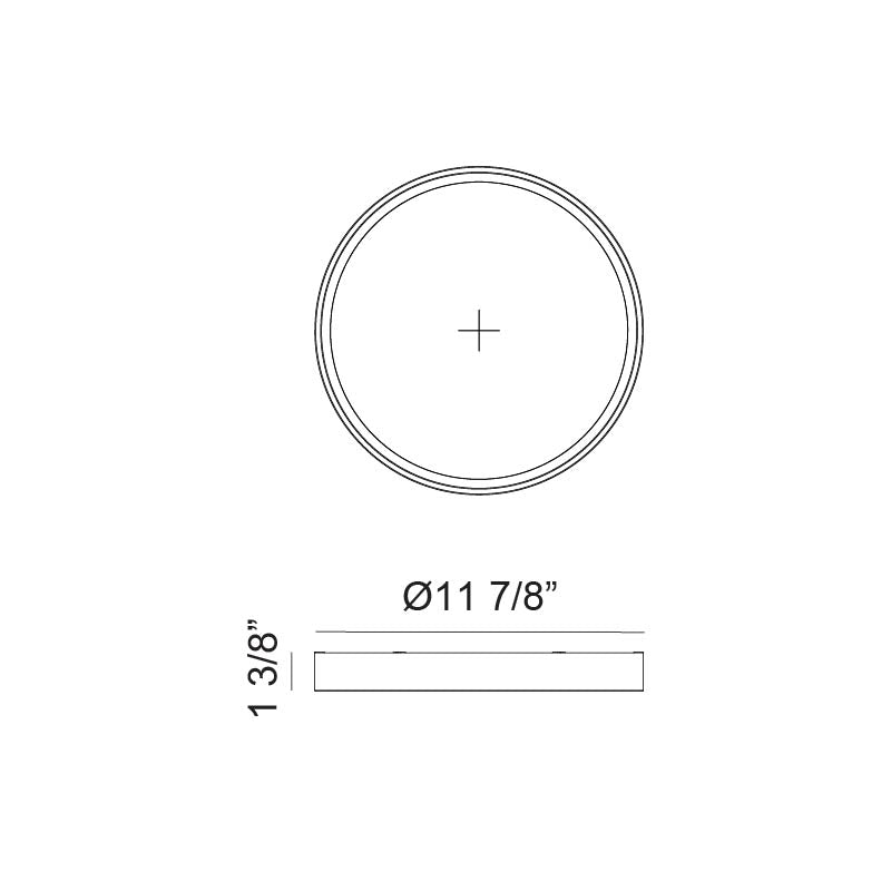 Éclairage LED Delta Matteo M21712CG Plafonnier en or champagne