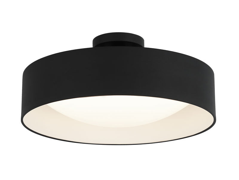 Éclairage LED Matteo M21816MB Dawson Plafonnier en noir mat