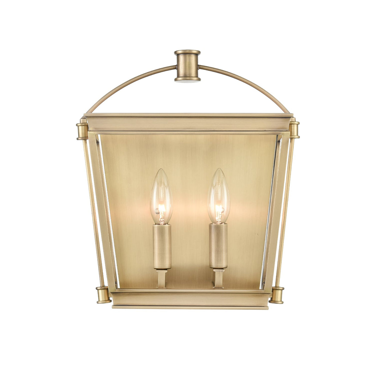 Applique murale/applique de salle de bain Alora Lighting WV312202VB Manor en laiton vieilli