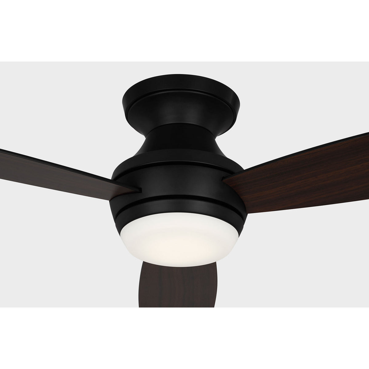 Confort visuel Ventilateur Collection 3IKR52MBKD Ikon Plafonnier LED semi-encastré 52" Ventilateur