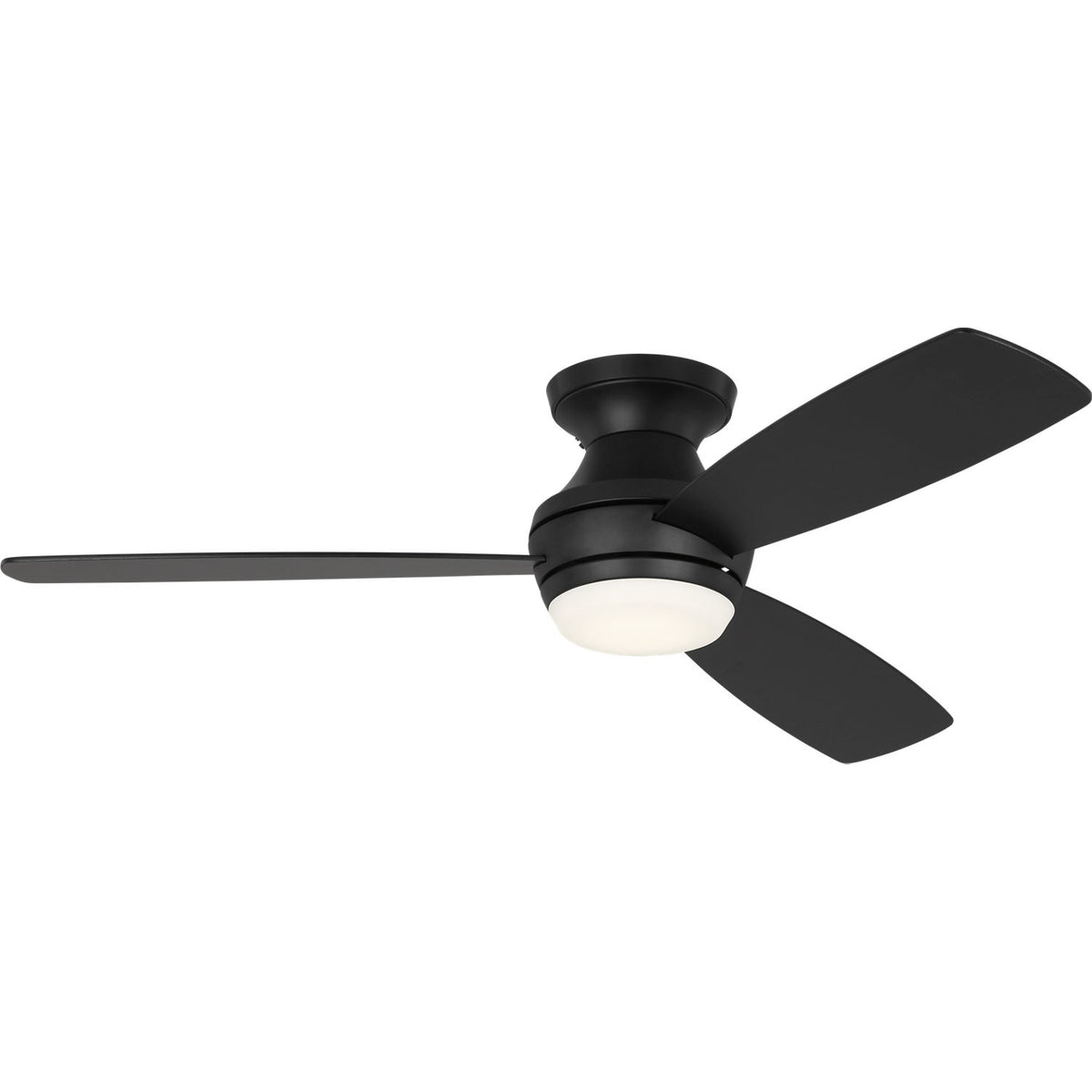 Confort visuel Ventilateur Collection 3IKR52MBKD Ikon Plafonnier LED semi-encastré 52" Ventilateur