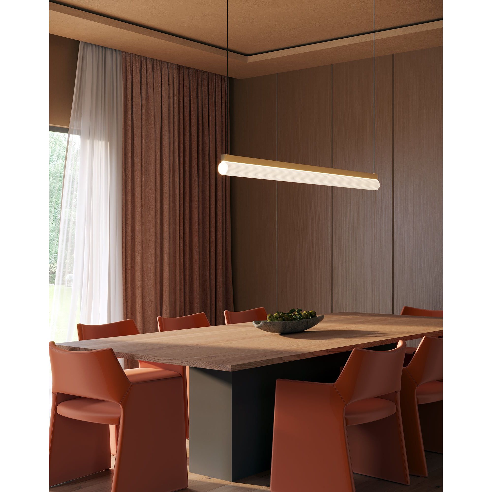 Kuzco Canada - LP13645-VB - LED linéaire Suspension - Nio - Laiton vintage