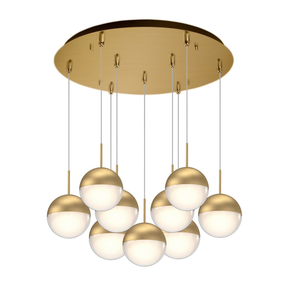 Kuzco Lighting MP402801BC-09 Pluto LED Multi Pendant in Black Chrome