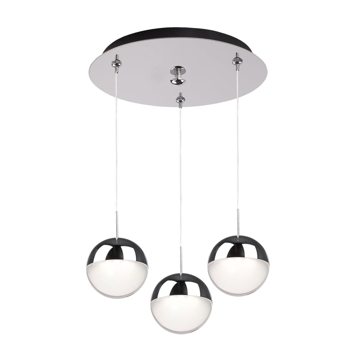 Kuzco Lighting MP402801CH-03 Pluto LED Multi Pendant in Chrome