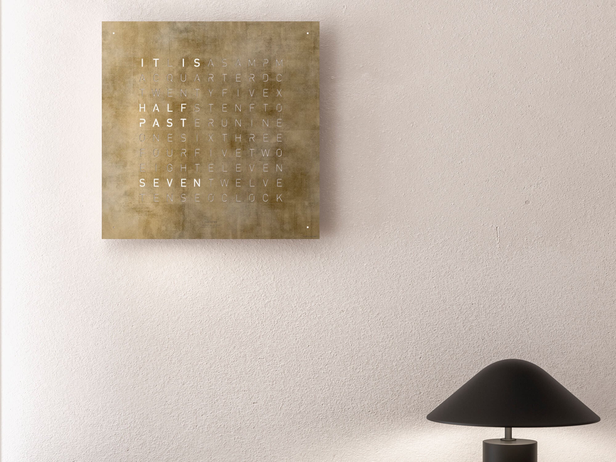 QLOCKTWO QT4SG QLOCKTWO EARTH 45 Édition Créateur Argent et Or