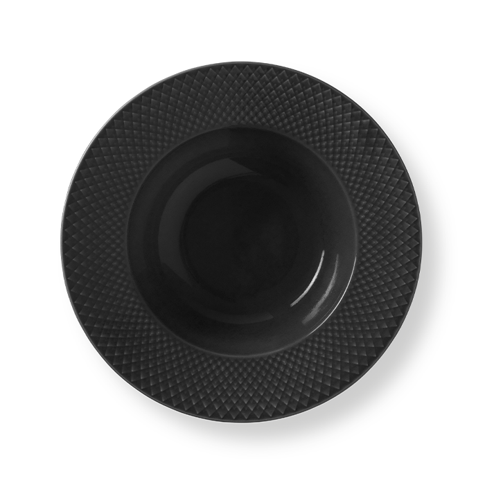 Lyngby Porcelæn 201860 Rhombe Earth Plate in Slate