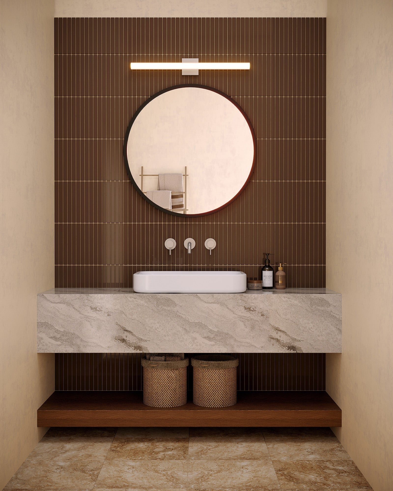 Kuzco Lighting WS30-016-BN Rico Wall/Vanity Light