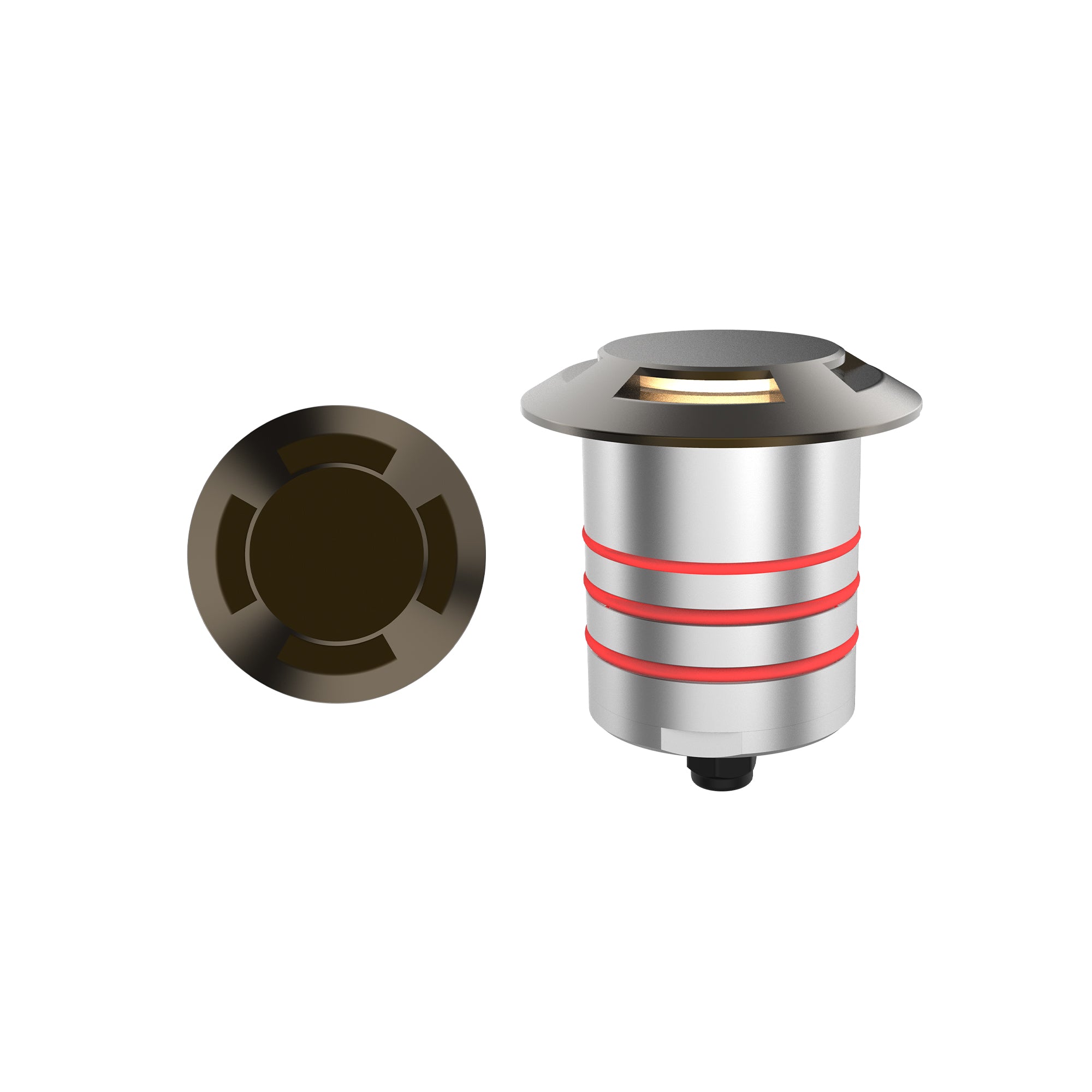 W.A.C. Canada - RM-2101-27-BS - LED Inground Indicator Light - Indicator - Bronze Stainless Steel