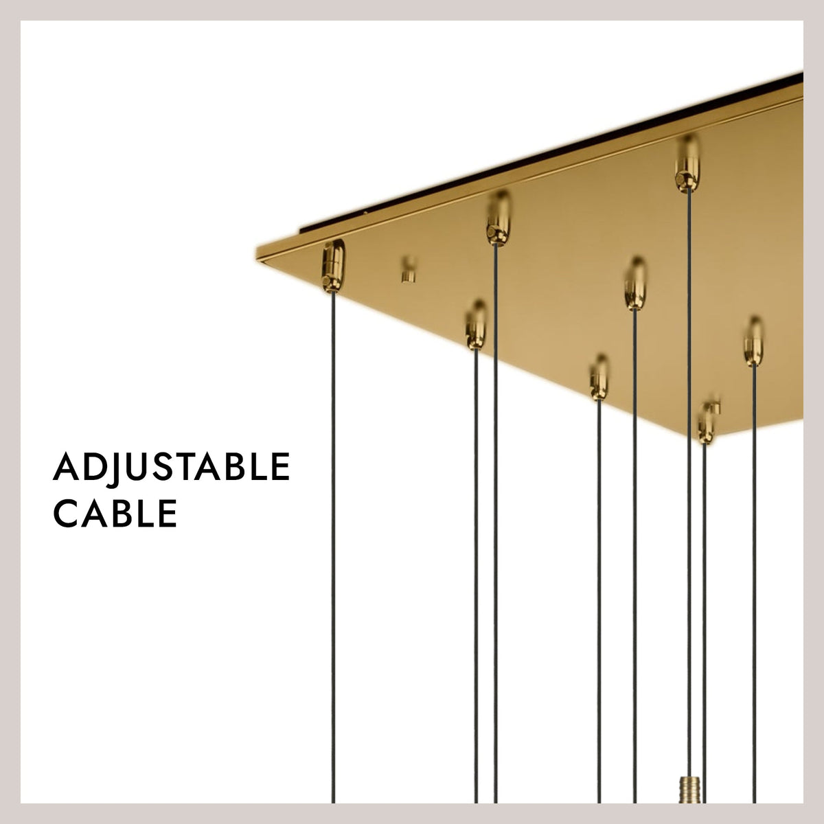 Kuzco Lighting MP42502BK-16 Robson LED Multi Pendant in Black