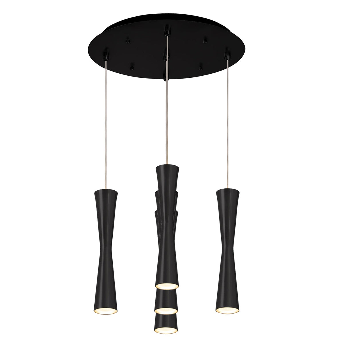 Kuzco Lighting MP42502BK-05 Robson LED Multi Pendant in Black