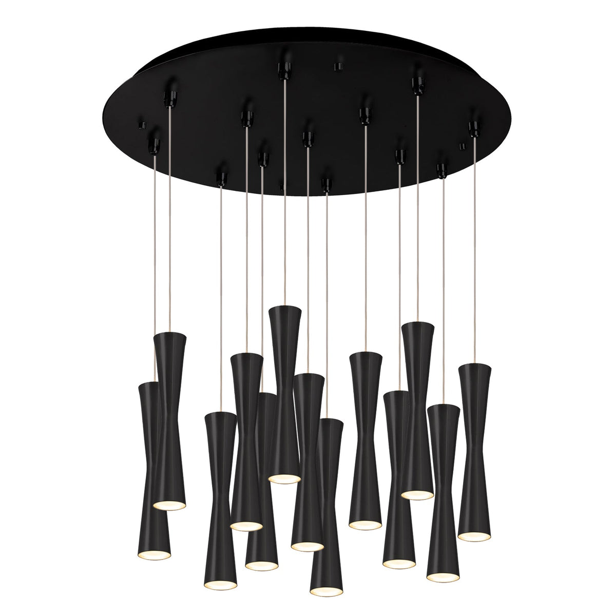 Kuzco Lighting MP42502BK-13 Robson LED Multi Pendant in Black
