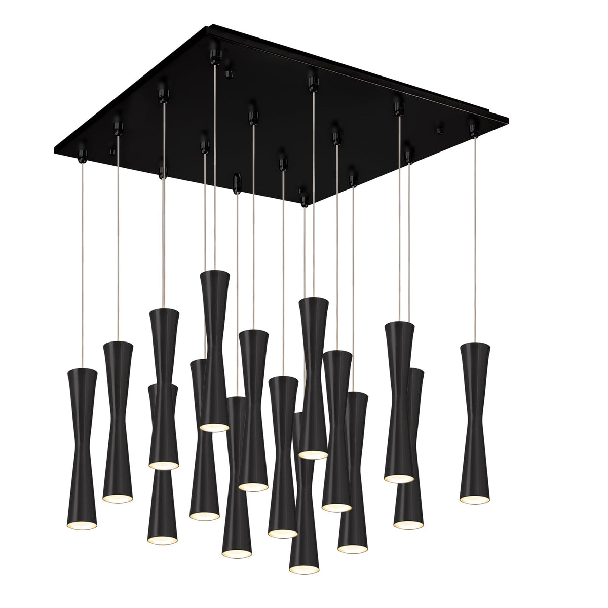 Kuzco Lighting MP42502BK-16 Robson LED Multi Pendant in Black