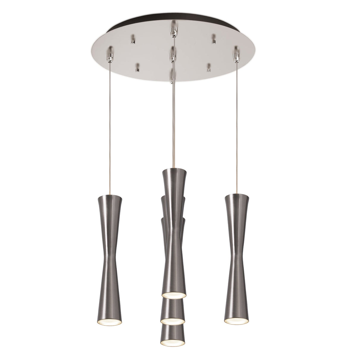 Kuzco Lighting MP42502BN-05 Robson LED Multi Pendant in Brushed Nickel