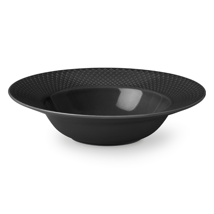 Lyngby Porcelæn 201860 Rhombe Earth Plate in Slate