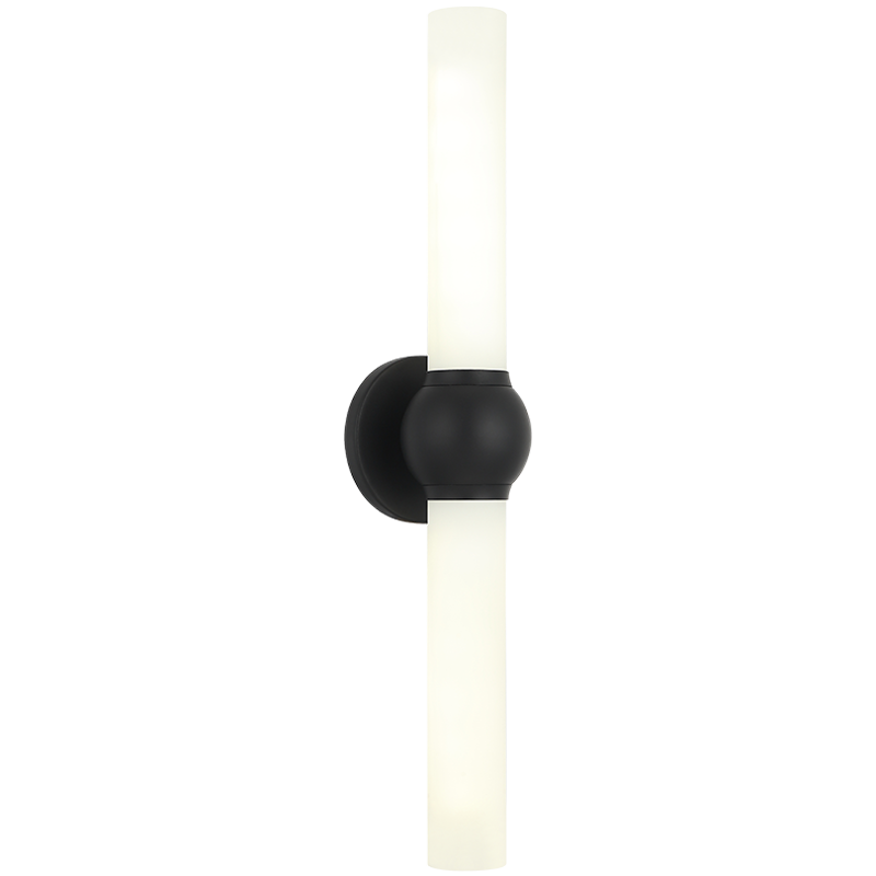 Matteo Lighting S00612MB Pierce LED Applique murale en noir mat