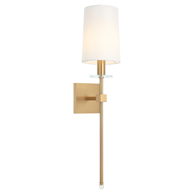 Matteo Lighting S00811AG Fairburn Square LED Wall Sconce in Aged Gold Brass