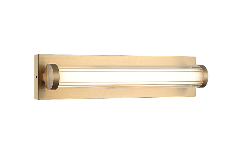 Matteo Lighting S08318AG Athena LED Vanity in Aged Gold Brass
