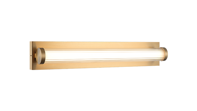 Matteo Lighting S08324AG Athena LED Vanity in Aged Gold Brass