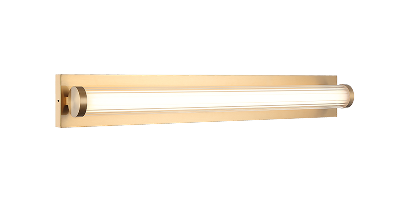 Matteo Lighting S08330AG Athena LED Vanity in Aged Gold Brass