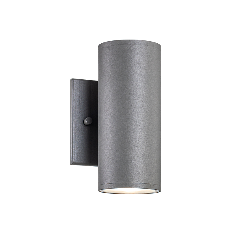Matteo Lighting S10212GY Tubular LED Outdoor Wall Sconce in Grey