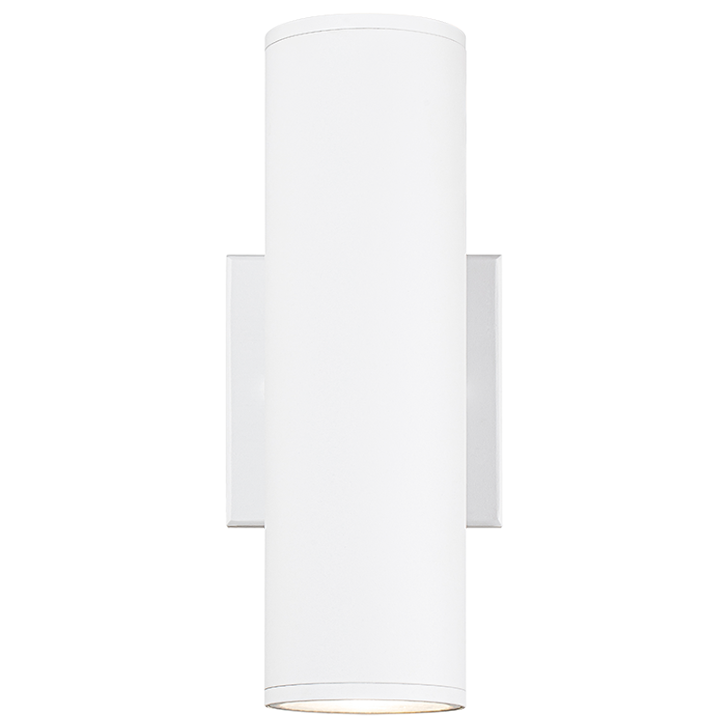 Matteo Lighting S10222MW Tubular LED Outdoor Wall Sconce in Matte White