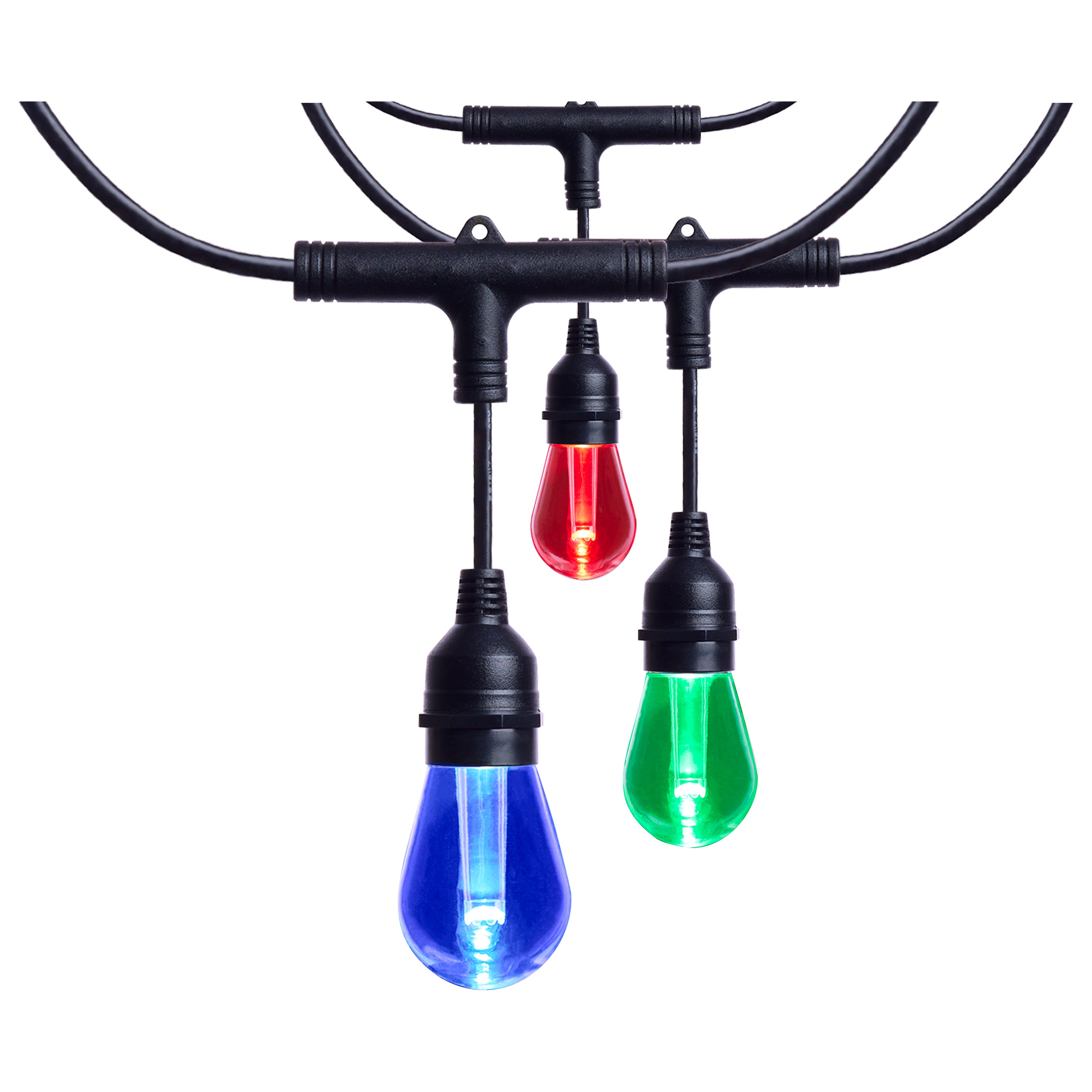 Guirlande lumineuse LED intelligente Satco Products S11190 Starfish de 7,3 m (24 pi) - 12 lumières - Intérieur/Extérieur
