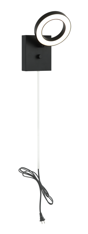 Matteo Lighting S12801BK Realm LED Wall Sconce in Black