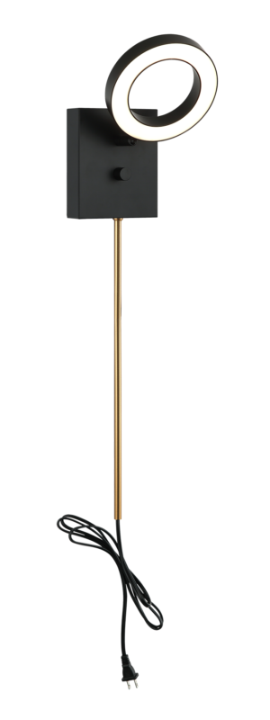 Matteo Lighting S12801BK Realm LED Wall Sconce in Black