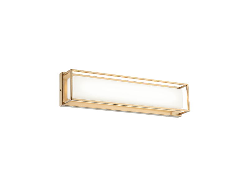 Matteo Lighting S13418AG Thornstone LED Vanity in Aged Gold Brass