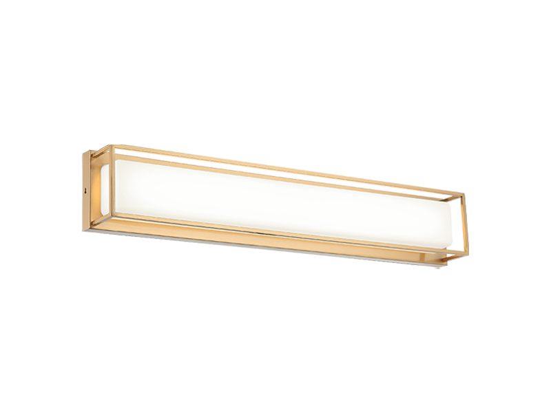 Matteo Lighting S13424AG Thornstone LED Vanity in Aged Gold Brass