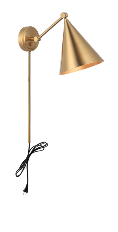 Matteo Lighting S16511AG Pearson Wall Sconce in Aged Gold Brass
