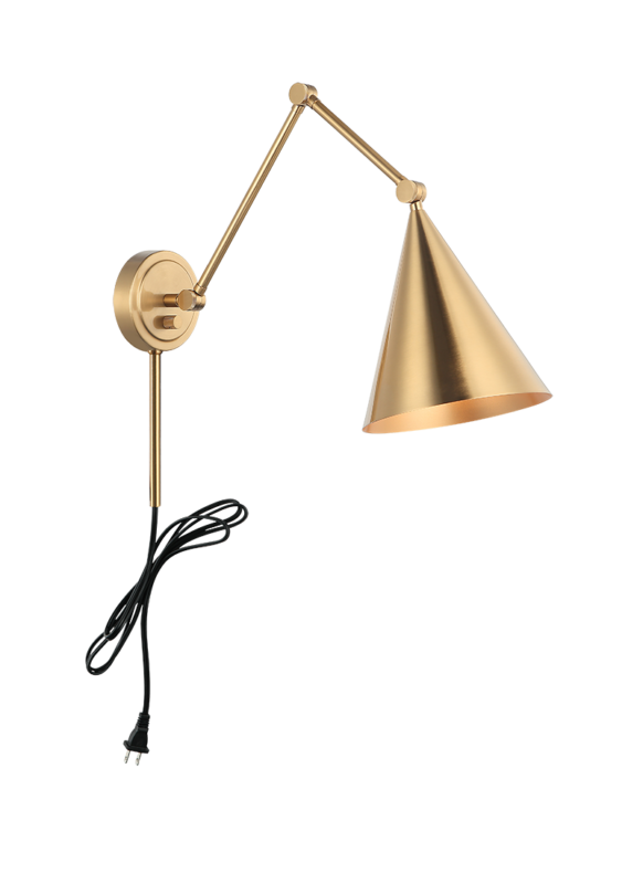 Matteo Lighting S16521AG Pearson Wall Sconce in Aged Gold Brass