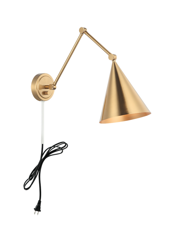 Matteo Lighting S16521AG Pearson Wall Sconce in Aged Gold Brass