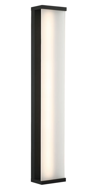 Éclairage de salle de bain LED Matteo Lighting S19730MB Stratum, noir mat